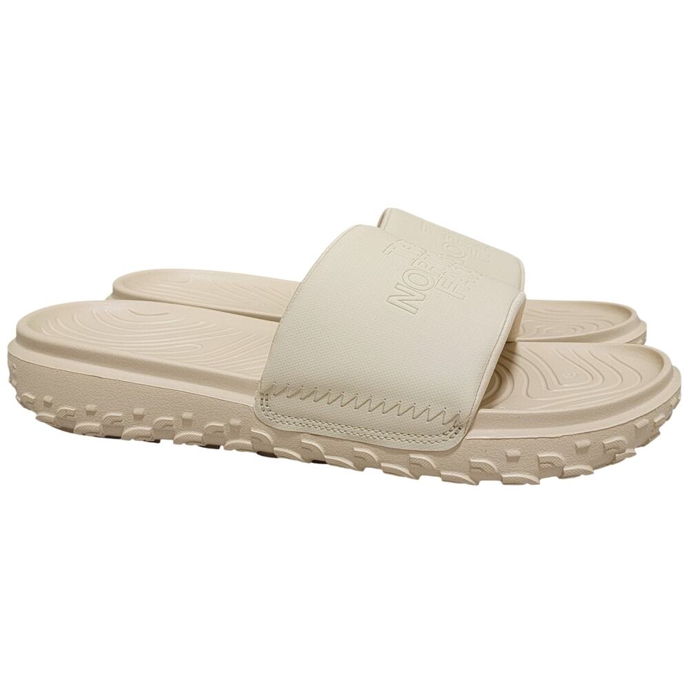 The North Face Men Never Stop Cush Slide Sandals Size US 12 Gravel Beige